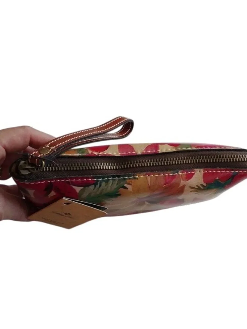 Patricia Nash P349398 Cassini Leather Spring Multi Floral Clutch Wristle…